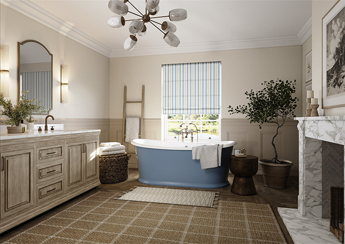 The British Stripe Co. George, Brighton No.1 - Roman Blind - Image 6